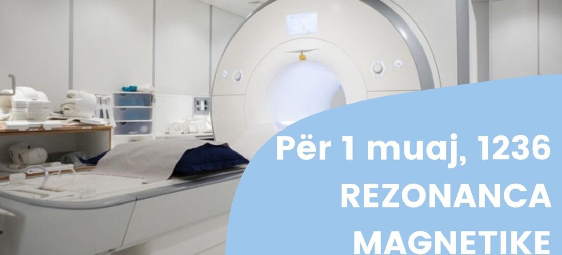 Për 1 muaj, 1236 Rezonanca Magnetike në Klinikën e Radiologjisë