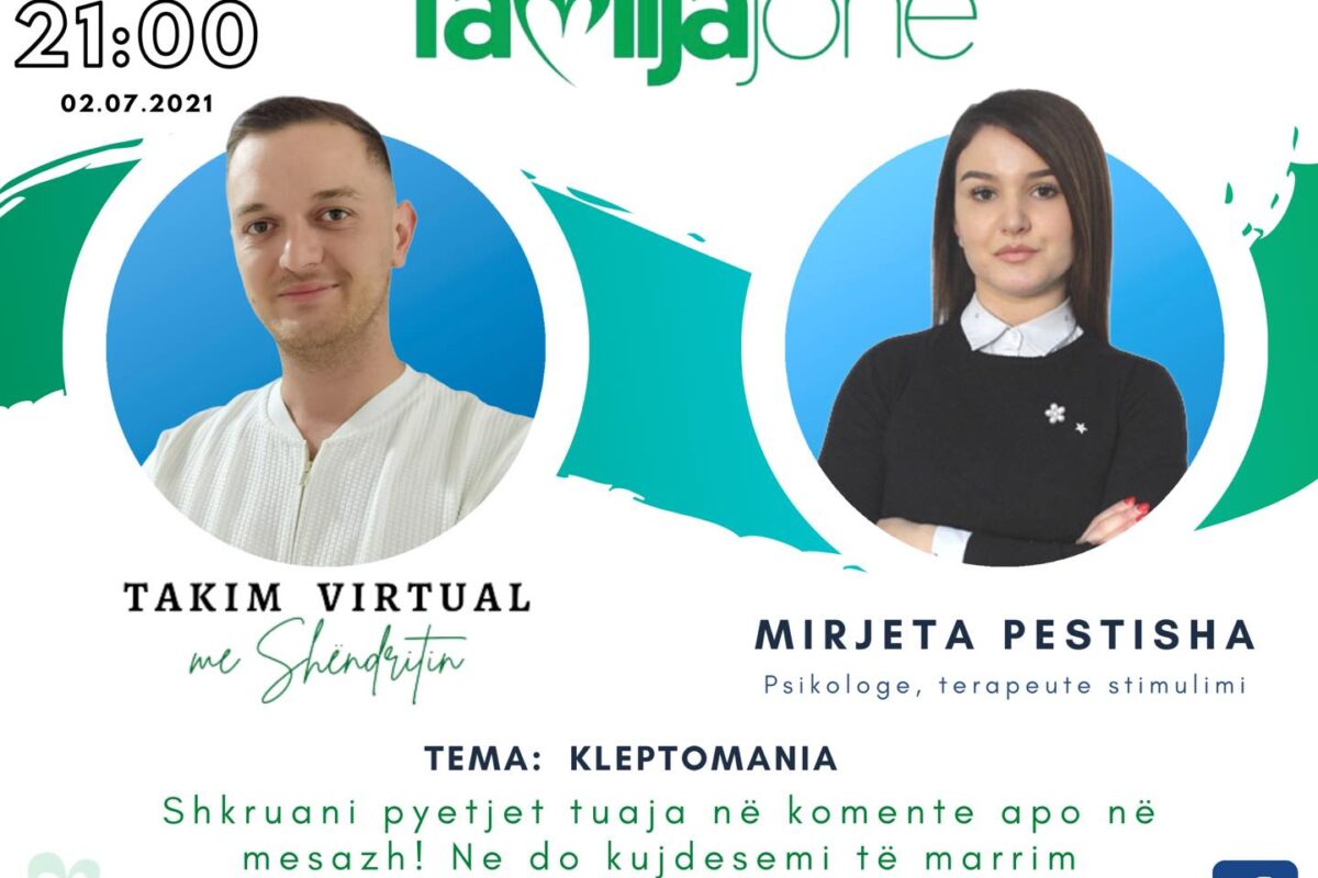 Sonte në “Takim virtual me Shëndritin” psikologia dhe terapetuja e stimulimit, Mirjeta Pestisha