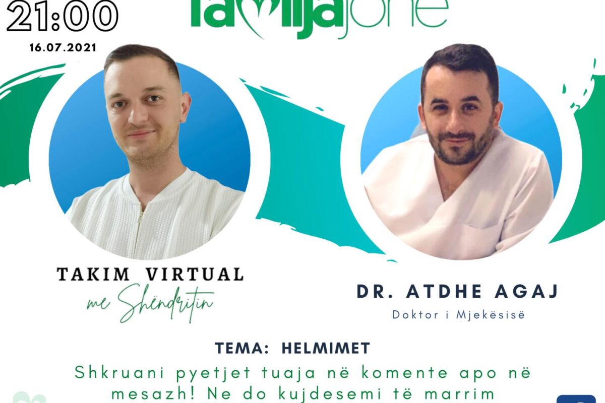 Sonte në “Takim virtual me Shëndritin”, doktori i mjekësisë, Atdhe Agaj