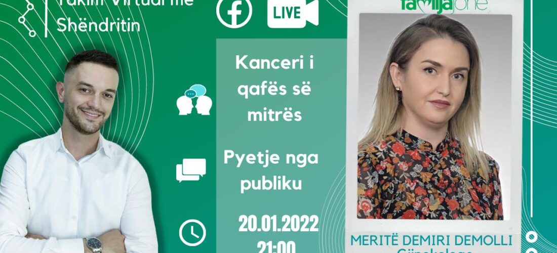 Të enjtën në “Takim virtual me Shëndritin” gjinekologia Meritë Demiri – Demolli