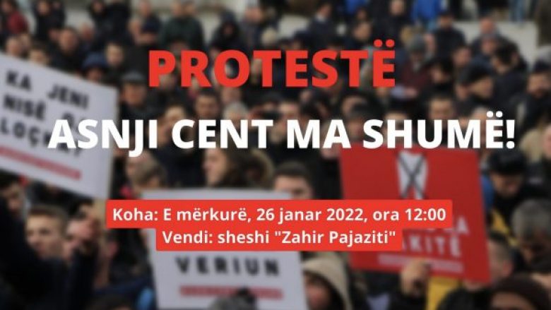 Nesër protestohet kundër shtrenjtimit të rrymës