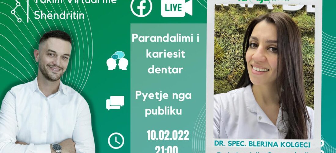 Të enjten në “Takim virtual me Shëndritin” stomatologia Blerina Kolgeci