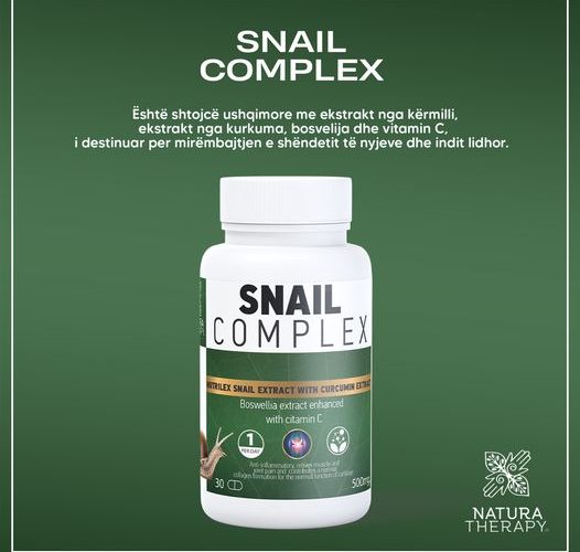 Snail Complex nga Natura Therapy – ideal për mirëmbajtjen e shëndetit të nyjave dhe indit lidhor