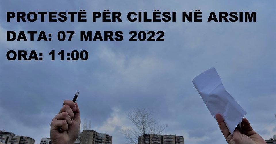 Me 7 mars organizata Global Shapers do të mbaj protestë  për cilësi në arsim