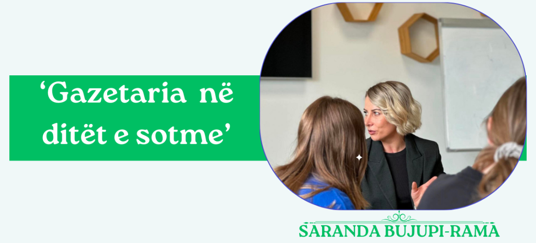 ‘Gazetaria në ditët e sotme’ – Temë diskutimi nga Saranda Bujupi-Rama me nxënësit e Shkollës Finlandeze