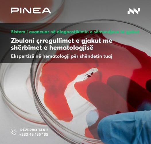 Shërbime të avancuara Hematologjike në Pinea Medical Center: Diagnostikim dhe Trajtim i sëmundjeve të gjakut