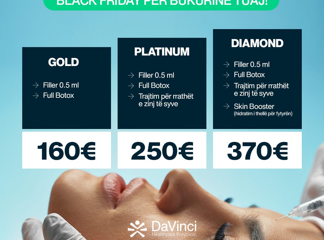 Çmime speciale për Black Friday në Polikliniken DaVinci