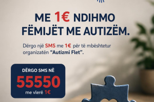 Me një SMS prej vetëm 1 euro, qytetarët mund t’i ndihmojnë fëmijët me autizëm